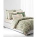 Allie European Pillow Sham, Ivory/Green, 26×26