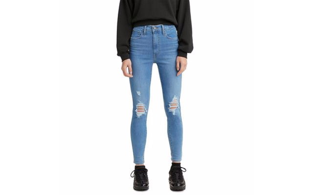 Levi’s Women’s Mile High Super Skinny Jeans in Short Length, Blue, 25