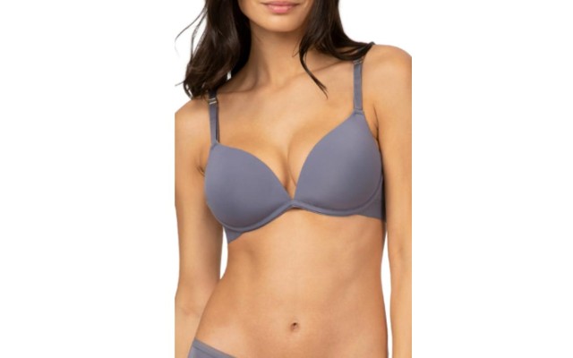 The Deep-V No-Wire Push-Up Bra in Smoke, 38DD