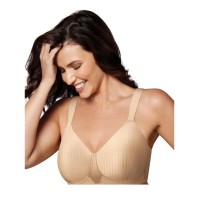 Playtex Secrets Wirefree Bra Perfectly Smooth Women’s 4 Way Support, Beige, 36B