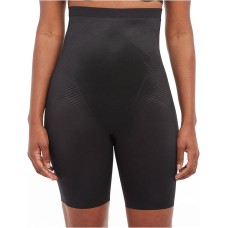 SPANX Thinstincts 2.0 High-Waist Mid-Thigh Short, Black, X-Large