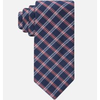 Tommy Hilfiger Men’s Classic Check Tie – Navy Red