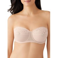 Wacoal Visual Effects Strapless Lace Minimizer Bra, Sand, 40D