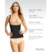 Women’s  MSM-133X Plus SlimMe Wear Your Own Bra Torsette Camisole (Black Q2)