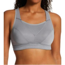 Women’s Playtex US4221 Bounce Control Wire Free Sports Bra (Coolest Grey Heather 38DD)