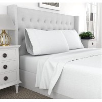 Brixton Ave 1200 Thread Count Triblend 6 Pc. Sheet Set, Queen, White