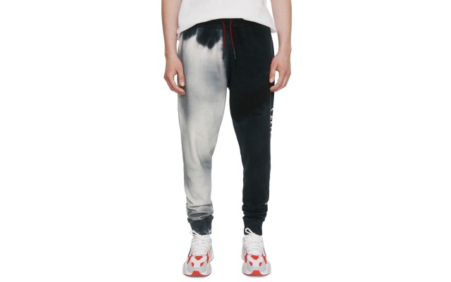  Mens Tie-dye Joggers, X-Large, Black