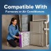  20x25x5 AC Furnace Air Filter, MPR 1550, MERV 12, Fits Trion AirBear, CERTIFIED Asthma & Allergy Friendly, Electrostatic Air Cleaning Filter, 1-Pack (actual size 19.56 x 24.13 x 4.75)