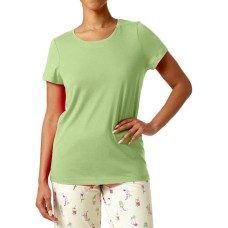 Hue Women’s Short Sleeve Scoop Neck Sleep Tee, Nile, X-Large