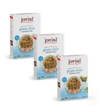 Jovial Grain-Free Cassava Orzo - Gluten Free Orzo Pasta, Cassava Pasta, Paleo Pasta, Grain-Free, 100% Organic Pasta, USDA Certified Organic, Non-GMO, High-Fiber - 8 Oz, 3 Pack