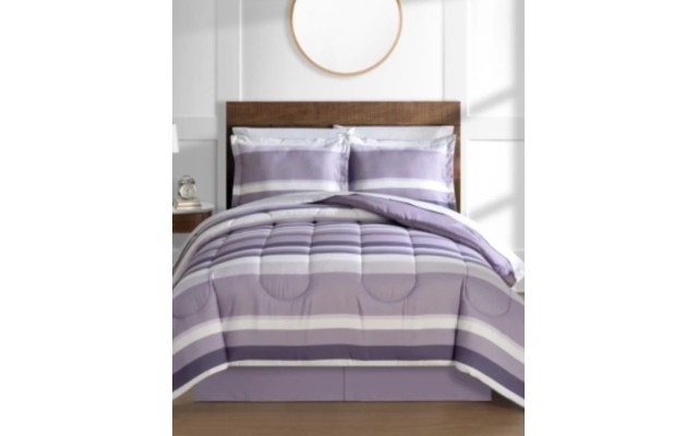  Austin Stripe/Solid Reversible 8 Pc. Comforter Set