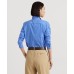  Petite Women’s Striped Cotton Broadcloth Shirt, Blue/White, PXS