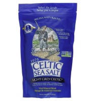 Light Grey Celtic Sea Salt 1 Pound Resealable Bag – Additive-Free, Delicious Sea Salt, Perfect for Cooking, Baking and More - Gluten-Free, Non-GMO Verified, Kosher and Paleo-Friendly
