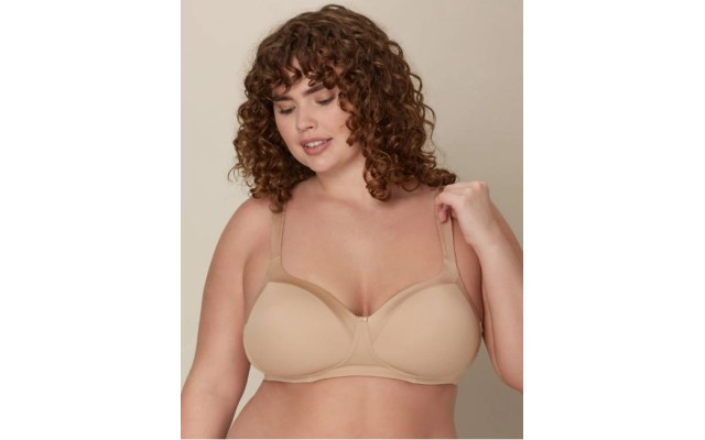  Secrets Balconette Wirefree Bra Full-Figure TruSupport 4824, Nude, 36C