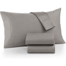 Aq Textiles Ultra Cool 700-Thread Count 4-Pc. Sheet Set Bedding King Gray