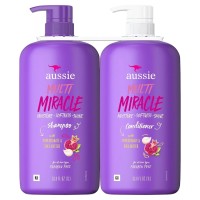 Aussie Multi Miracle Shampoo and Conditioner Pom and Shea Butter 33 Fl Oz (2 Pack) Aussie Multi Miracle Shampoo and Conditioner Pom and Shea Butter 33 Fl Oz (2 Pack)