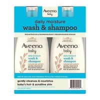 Aveeno Baby Daily Moisture Body Wash & Shampoo with Natural Oat Extract, 2 pk./18 fl. oz.