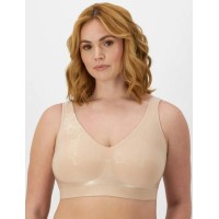 Bali Comfort Revolution ComfortFlex Fit Seamless 2-Ply Wireless Bra Almond Aztec, Brown, S Bali Comfort Revolution ComfortFlex Fit Seamless 2-Ply Wireless Bra Almond Aztec, Brown, S