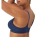 Wire-Free Bra Double Support M-Frame Cushioned Flexible Fit Womens, Navy, 36C  Wire-Free Bra Double Support M-Frame Cushioned Flexible Fit Womens, Navy, 36C