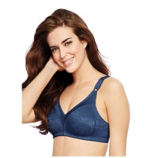 Bali Wire-Free Bra Double Support M-Frame Cushioned Flexible Fit Womens, Navy, 36C