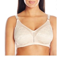 Bali Wire-Free Bra Double Support M-Frame Cushioned Flexible Fit Womens, Soft Taupe, 36C