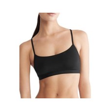 Calvin Klein Women s Form to Body Naturals Unlined Bralette QF6757 Black XS