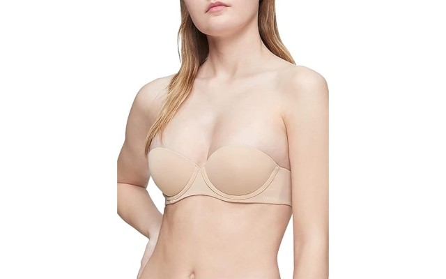 Womens Ck Push Up Strapless Bra 34C Bone  Womens Ck Push Up Strapless Bra 34C Bone