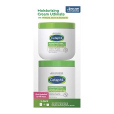 Cetaphil Moisturizing Cream Ultimate with Prebiotic Aloe, Very Dry to Dry Sensitive Skin, 20 oz + 16 oz, 2 Pack
