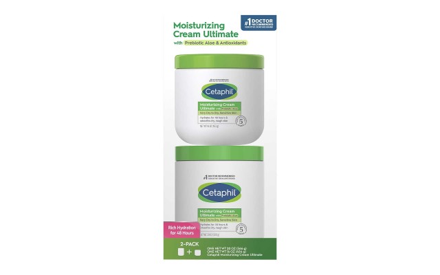  Moisturizing Cream Ultimate with Prebiotic Aloe, Very Dry to Dry Sensitive Skin, 20 oz + 16 oz, 2 Pack