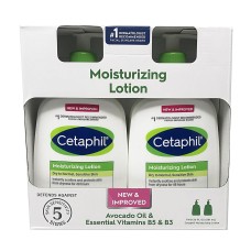 Cetaphil Moisturizing Lotion, Dry to Normal Sensitive Skin, 20 fl oz, 2 Count
