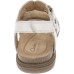  Women’s April Belle Flat Sandal White Leat 7.5M, 26177022