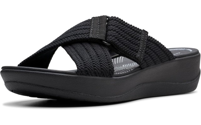  Women’s Arla Wave Slide Sandal Black 9M, 26176960