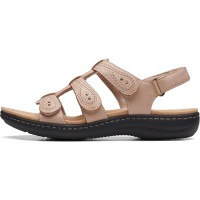 Clarks Womens Laurieann Vine Strappy Sand Leather 11M, 26171269