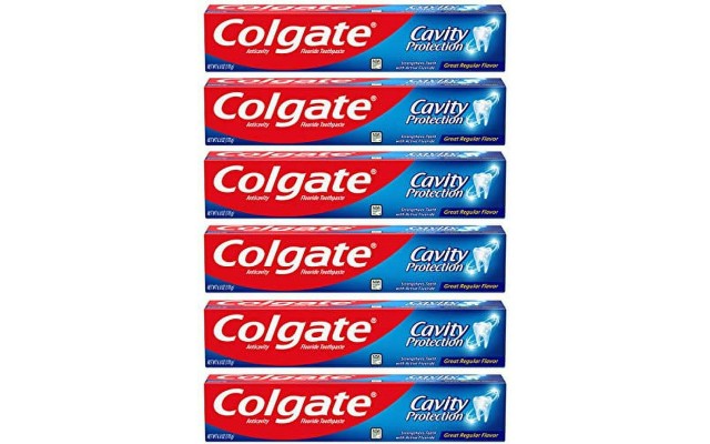 Cavity Protection Toothpaste with Fluoride, Great Regular Flavor, 6 Ounce Tube, 6 Pack  Cavity Protection Toothpaste with Fluoride, Great Regular Flavor, 6 Ounce Tube, 6 Pack