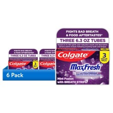 Colgate MaxFresh Knockout Mint Toothpaste, 18 Pack, 6.3 oz