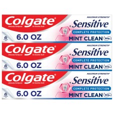 Colgate Sensitive Complete Protection Toothpaste, Mint, 6 oz Tubes, 3 Pack