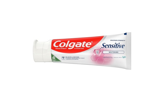  Sensitive Maximum Strength Sensitive Toothpaste, Plus Whitening and Fresh Stripe, 6 oz