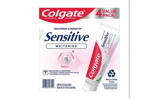  Sensitive Whitening Toothpaste, Sensitive Teeth Toothpaste – Fresh Mint, 6 oz, 4 pack