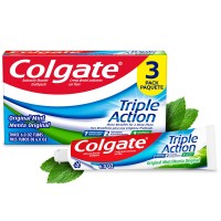 Colgate Triple Action Toothpaste, Original Mint, 6 oz, 3 Pack