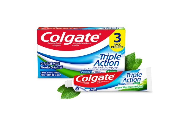  Triple Action Toothpaste, Original Mint, 6 oz, 3 Pack