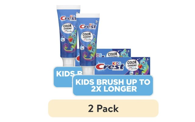  Advanced Kid's Fluoride Toothpaste, Strawberry Flavor, 4.2 oz, 2 pack, Ages 3+