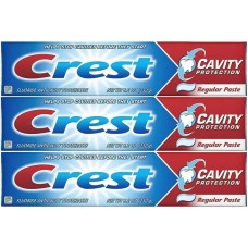 Crest Toothpaste Cavity Protection Regular 8.2 oz (Pack Of 3)