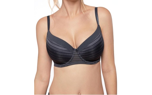  Carmen T-Shirt Full Coverage Bra-D17143b, Black, 36DD