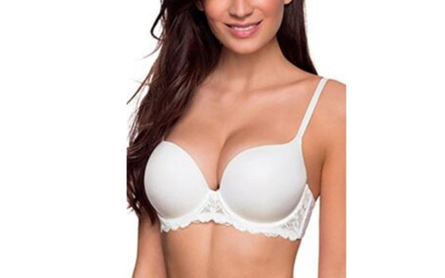  Claire Lace Super Push-Up Bra – Ivory– 36B – 
