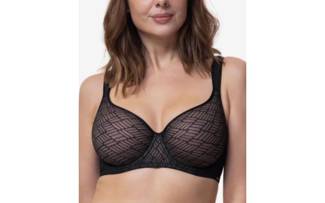 Women’s Leila Light Padded Demi Bra, Black, 32DD  Women’s Leila Light Padded Demi Bra, Black, 32DD