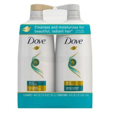 Dove Moisturizing Shampoo and Conditioner with Pump Daily Moisture, 2 ct./40 oz.