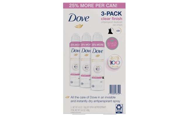  Womens Invisible Dry Spray Antiperspirant Deodorant, 4.8 Ounce (Pack of 3)