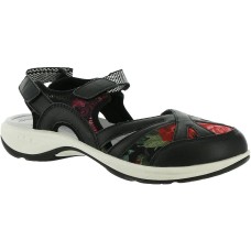 Easy Spirit Women’s Esplash Mary Jane Flat Black Floral 7.5M, SEESPLASH