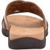  Women’s Flat Sandals Cognac Leather 8.5M, SEMEADOW