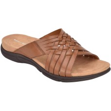 Easy Spirit Women’s Flat Sandals Cognac Leather 8.5M, SEMEADOW